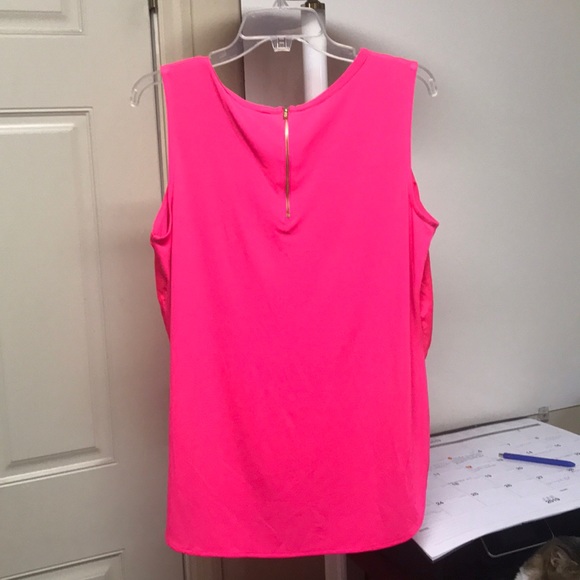 Sleeveless Worthington Pink Top:Large - Picture 2 of 5